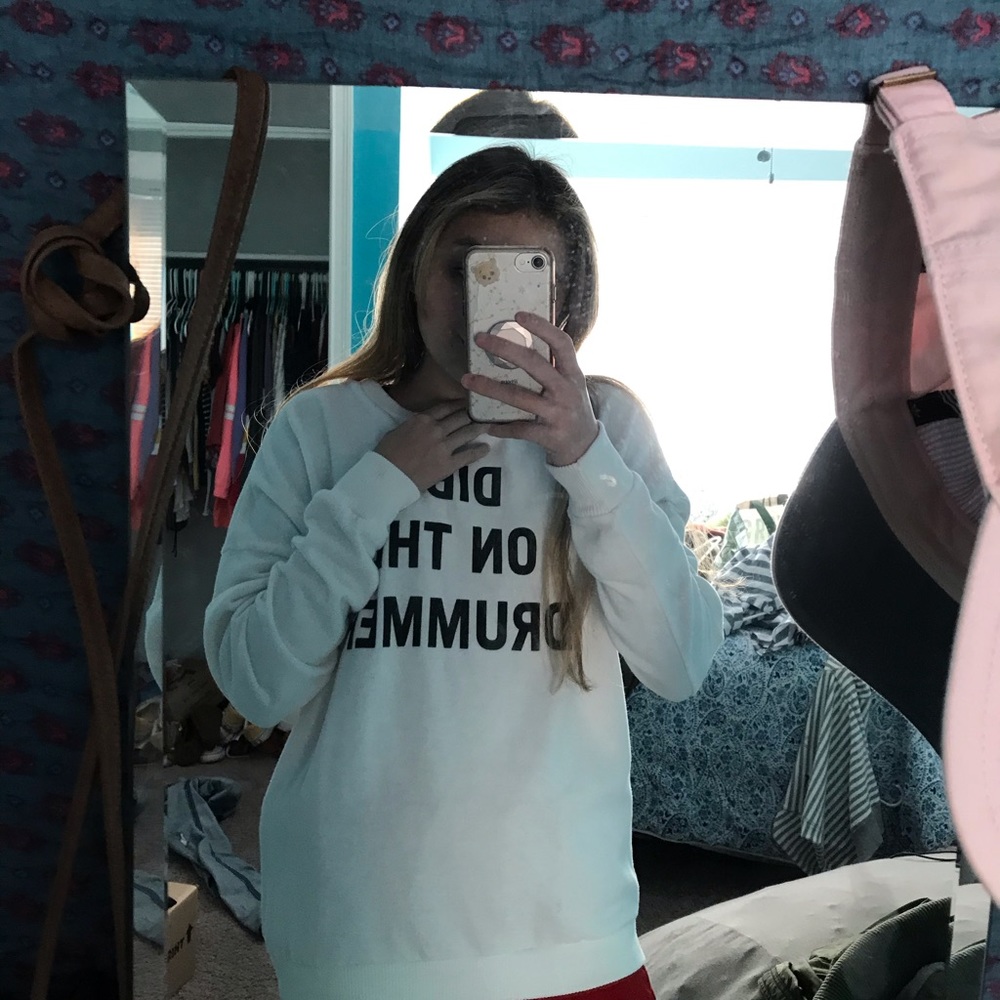 DIBS ON DRUMMER SWEATER